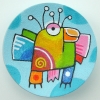 big-bird-2009-acrylverf-op-canvasschaal-drsn-20-cm-vk